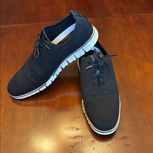 Cole Haan Zero Grand Black and White Oxford Shoes Sleek Modern Design.